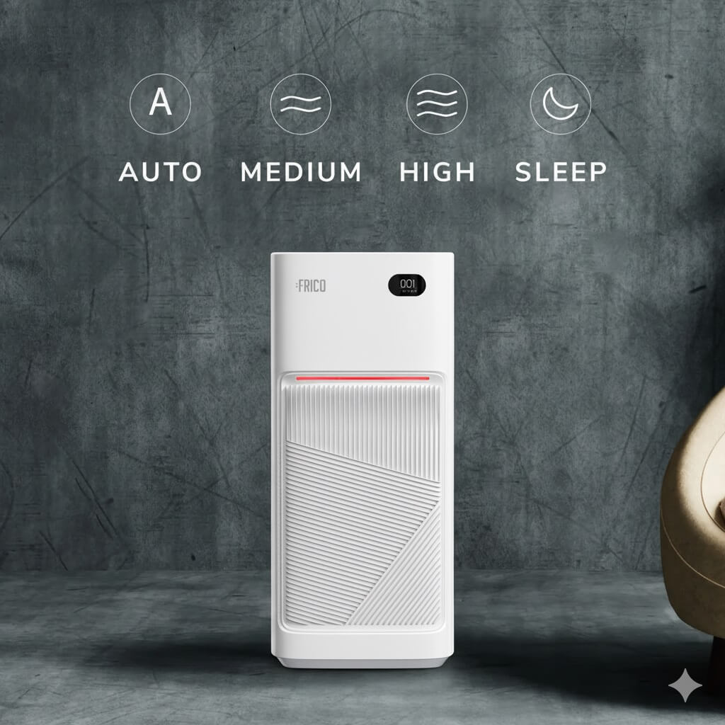 Được trang bị 4 chế độ vận hành: Auto, Medium, High, Sleep